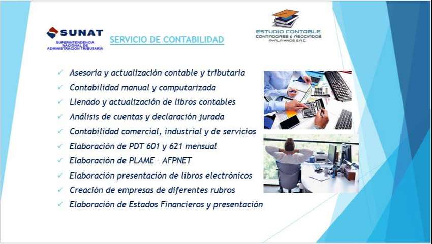 Asesoría contable, tributario, financiera y laboral