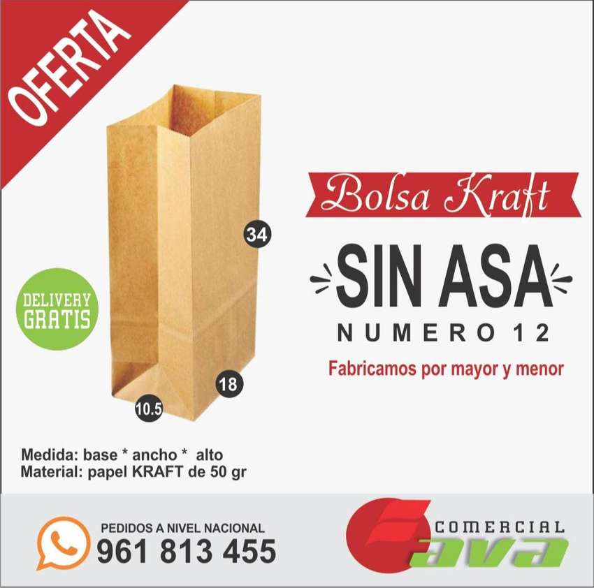 Bolsas de papel kraft #12
