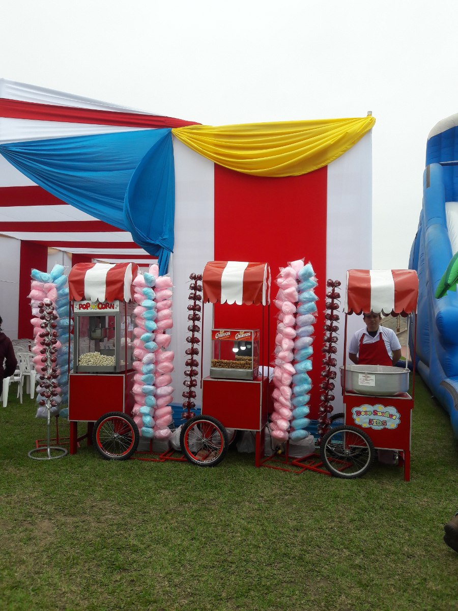 Alquiler carritos snacks algodon,pop corn, eventos 997021638
