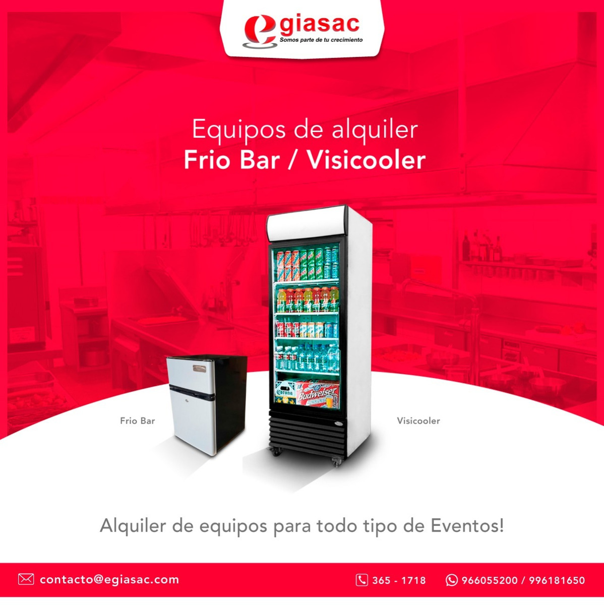 Alquiler de congeladoras