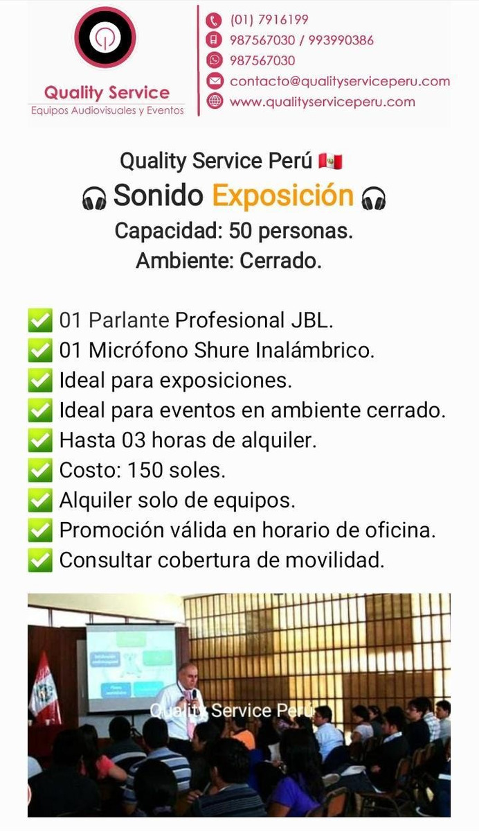 Alquiler de equipos de sonido, parlantes micrófonos luces dj
