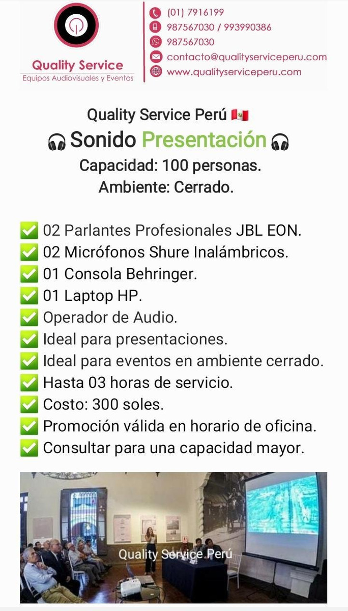 Alquiler de equipos de sonido, parlantes micrófonos luces dj