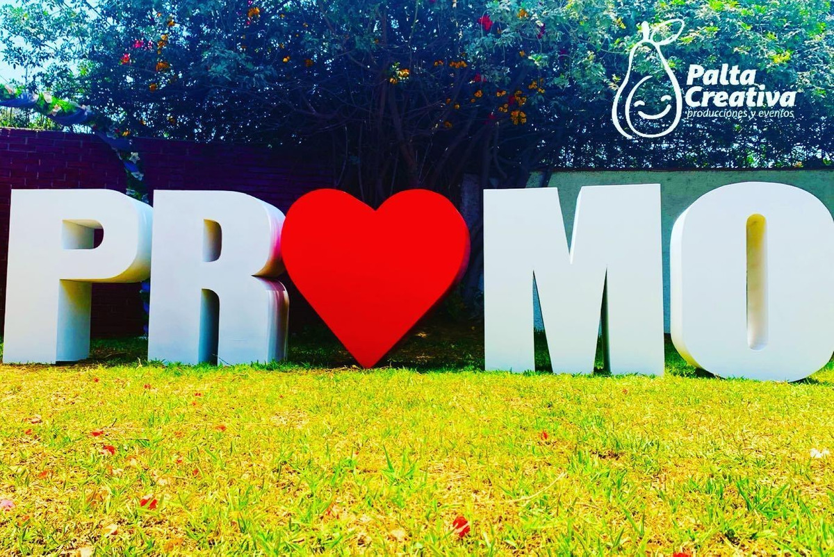 Alquiler de letras y números gigantes 3d para eventos