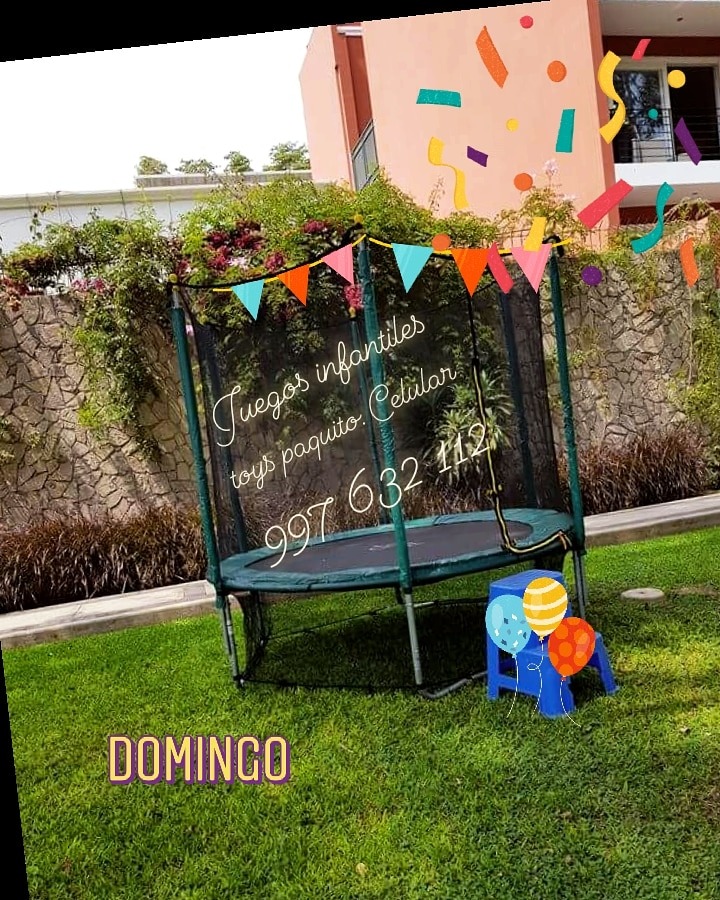 Alquiler inflable cama saltarina saltarín fiestas infantiles