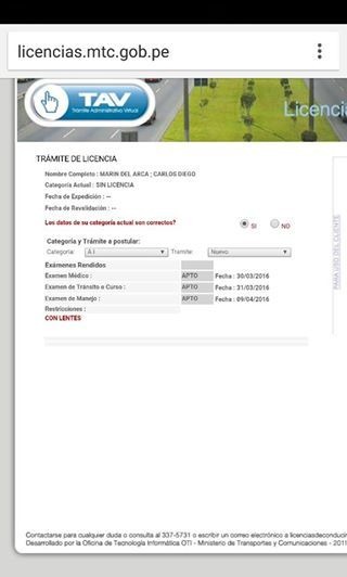 Asesoramiento para obtener brevete a1 o reca o reva