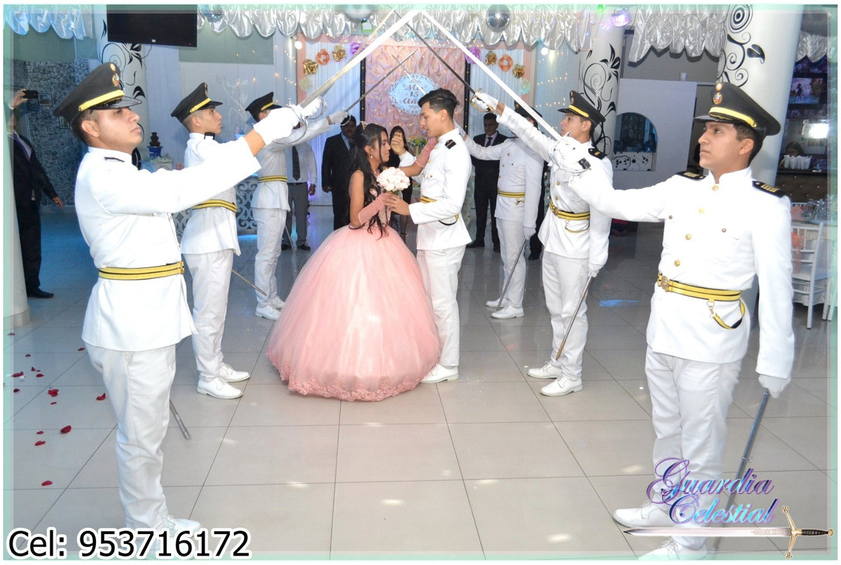 Cadetes para 15 años cruce de espadas 953716172 chambelanes