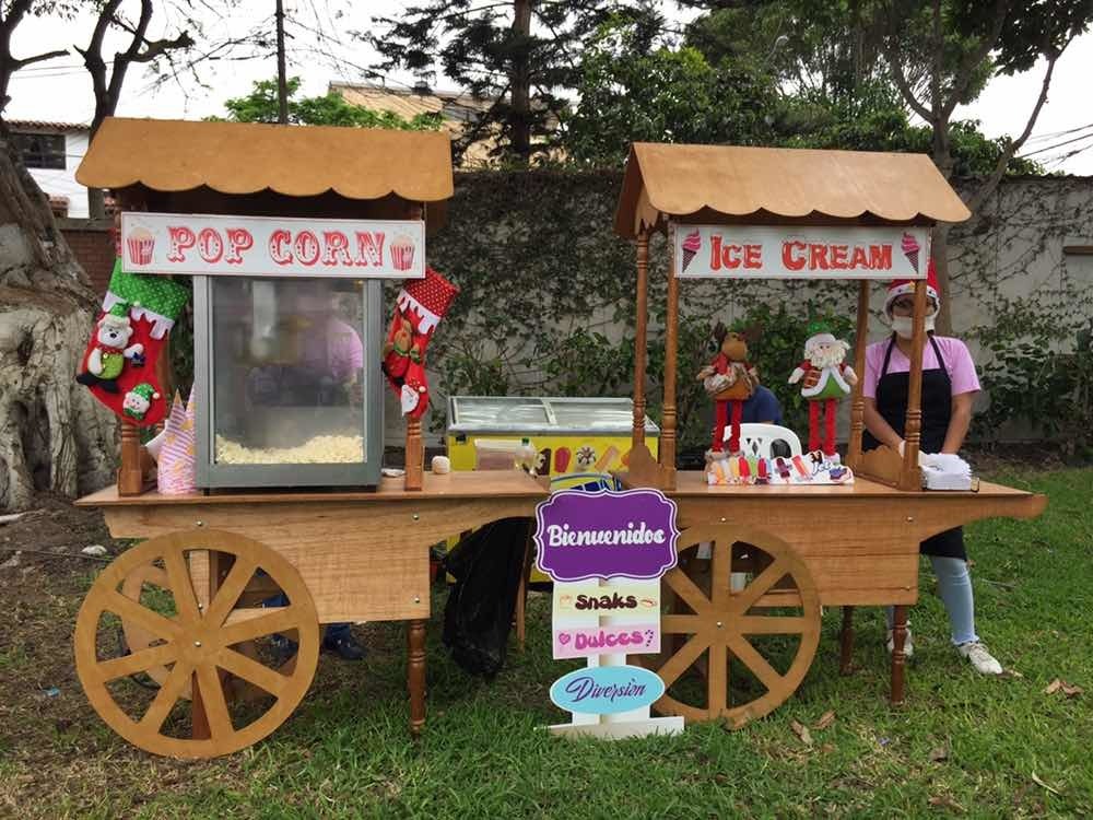 Carrito snack algodon popcorn toldo 993927054
