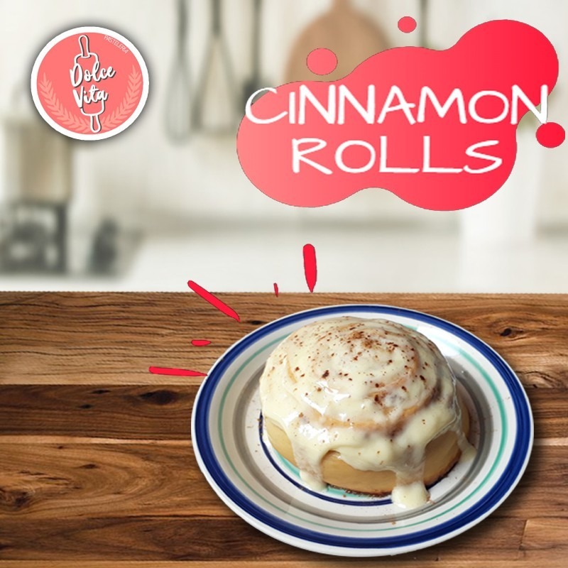 Cinamon rolls / rollos de canela con topping de queso crema