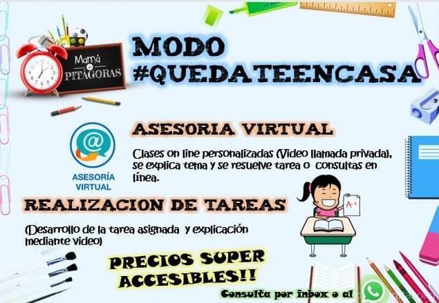 Clases virtuales de matemática