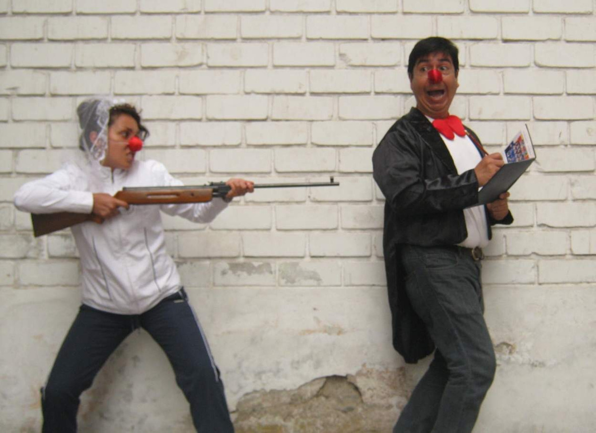 Clauns, payasos, animación despedida soltero mixta soltera
