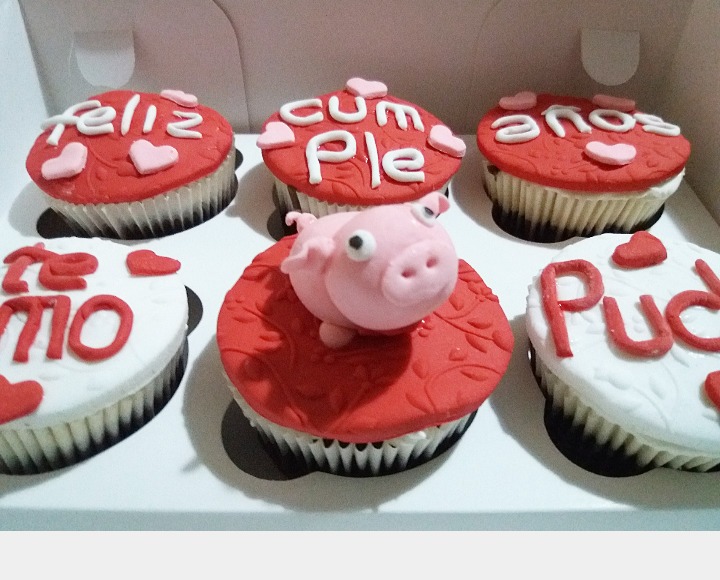 Cupcakes personalizados con dedicatoria