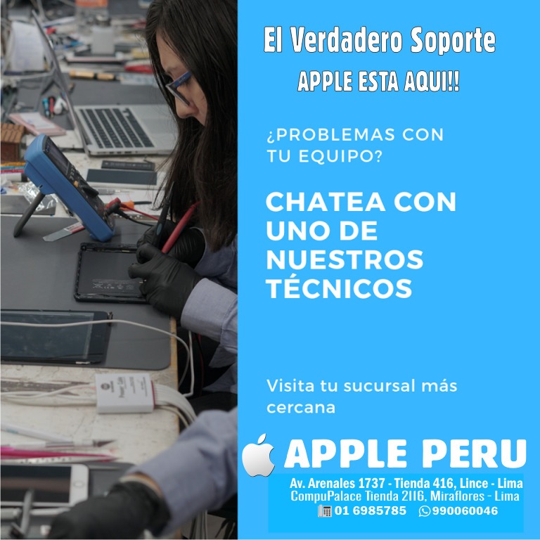 El mejor servicio técnico apple iphone ipad macbook iwatch