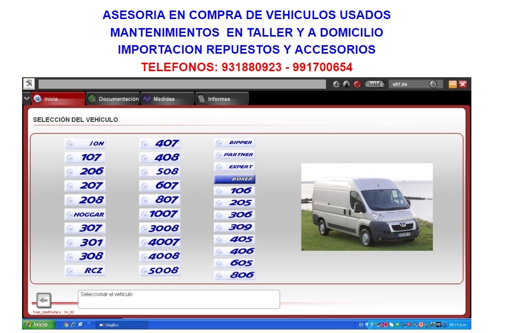 Escaneo y diagnostico para peugeot y citroen, a domicilio