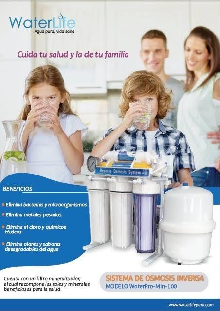 Filtro purificador agua osmosis inversa 6 etapas =375 litros