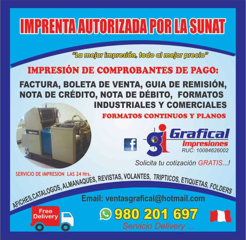 Impresion de guias de remision-delivery free
