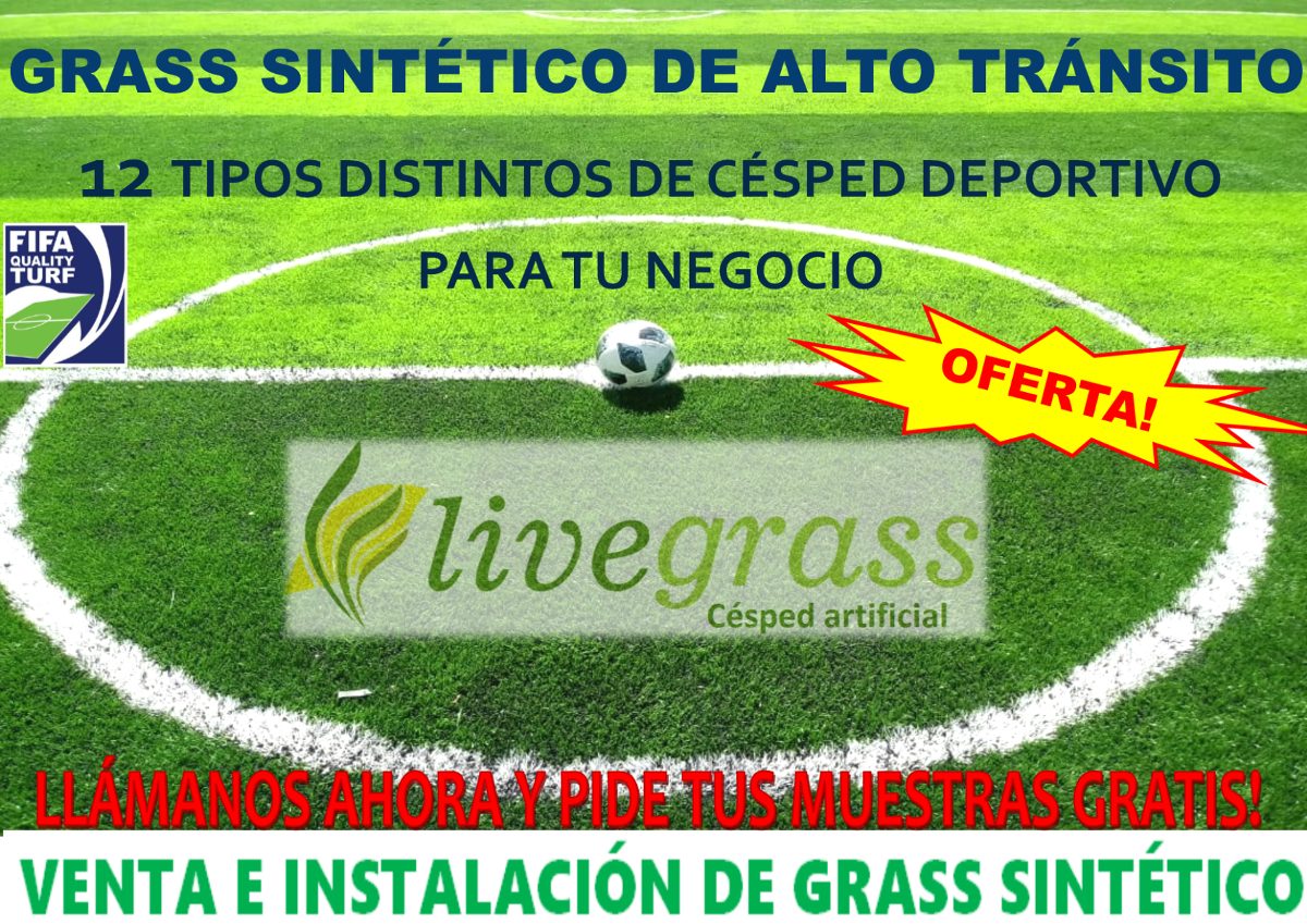 Instalacion grass sintetico cesped artificial venta oferta