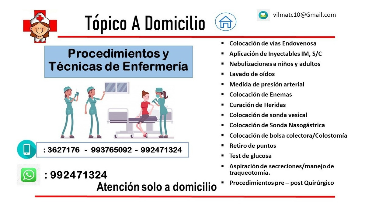 Inyectables a domicilio
