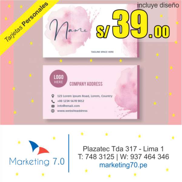 Tarjetas personales 2020