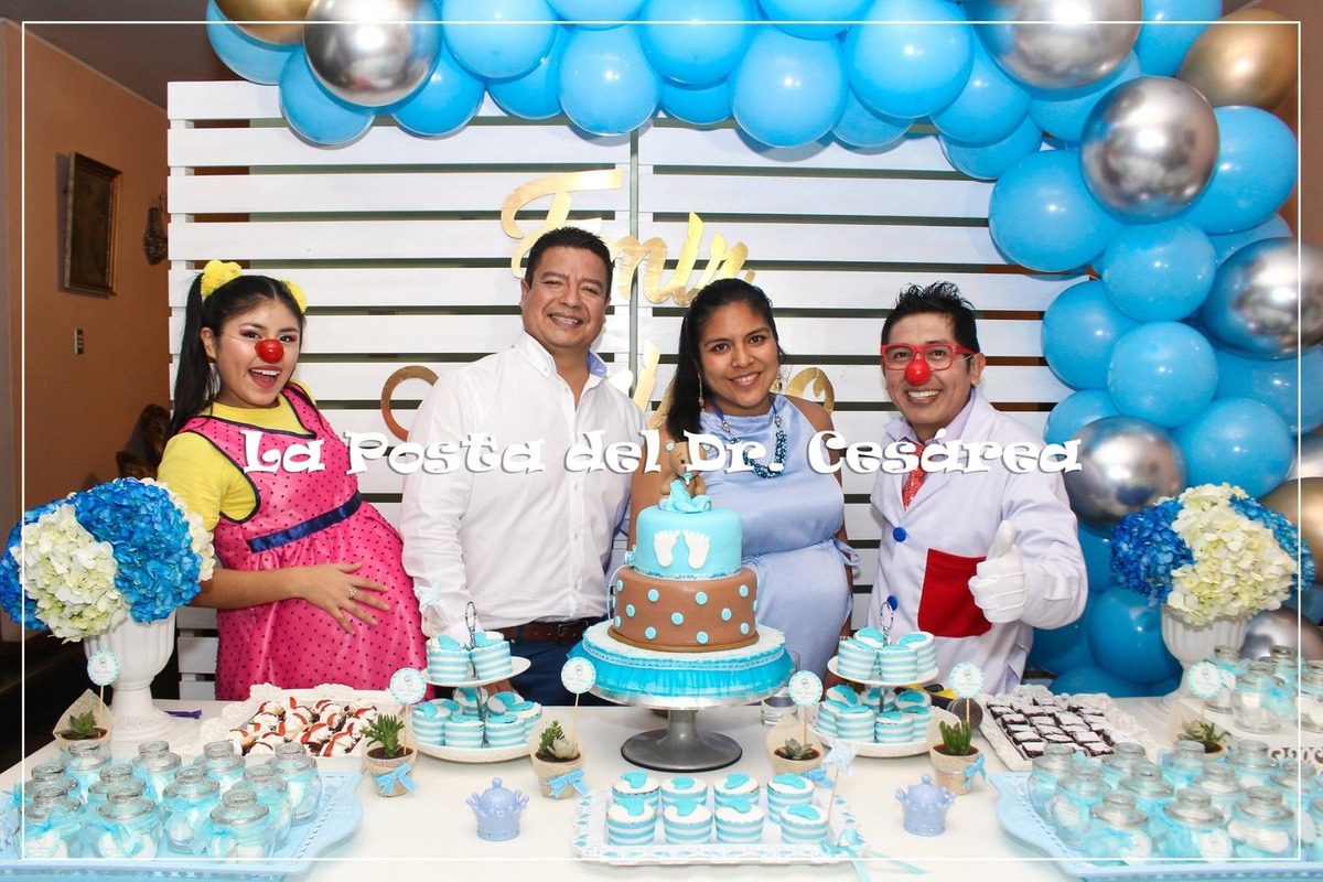 La posta del dr. cesarea!!! baby shower claun