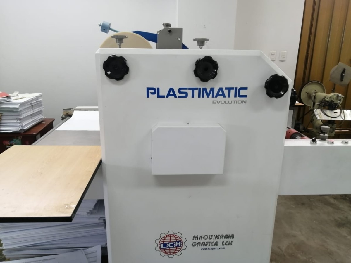 Maquina plastificadora, marca lch, mod plastimatic evolution