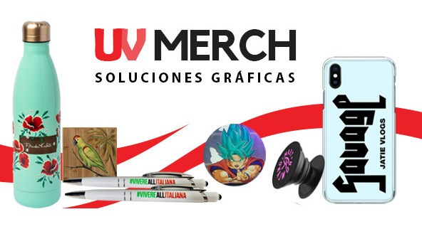 Merchandising con impresión uv y serigrafía e imprenta