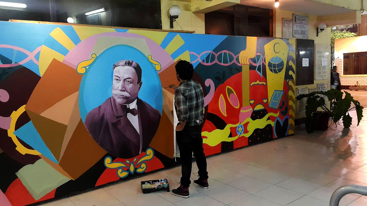 Pintura mural arte