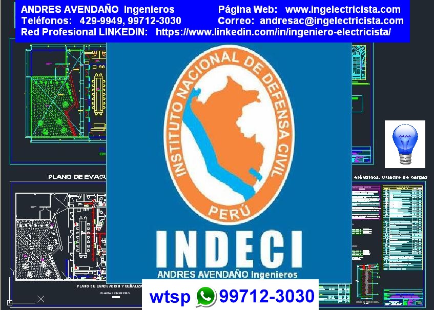 Plan de seguridad, planos de evacuacion señalizacion indeci