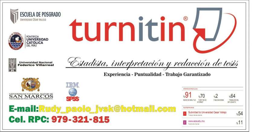 Turnitin aprobación maestría doctorado