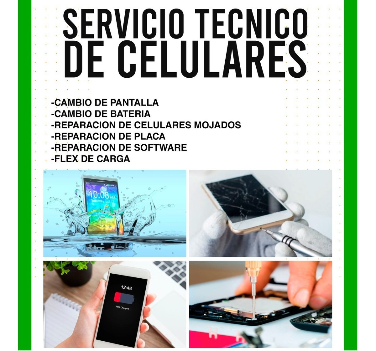 Reparación servicio técnico iphone samsung pantallas rotas