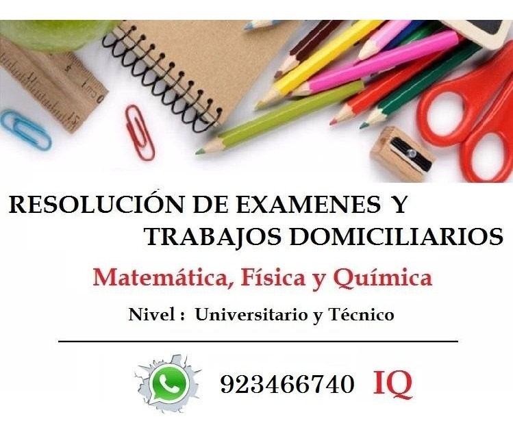 Resolución de exámenes whatsapp