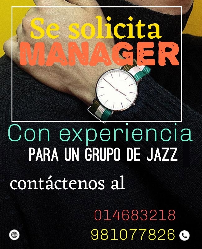 Se solicita manager con experiencia