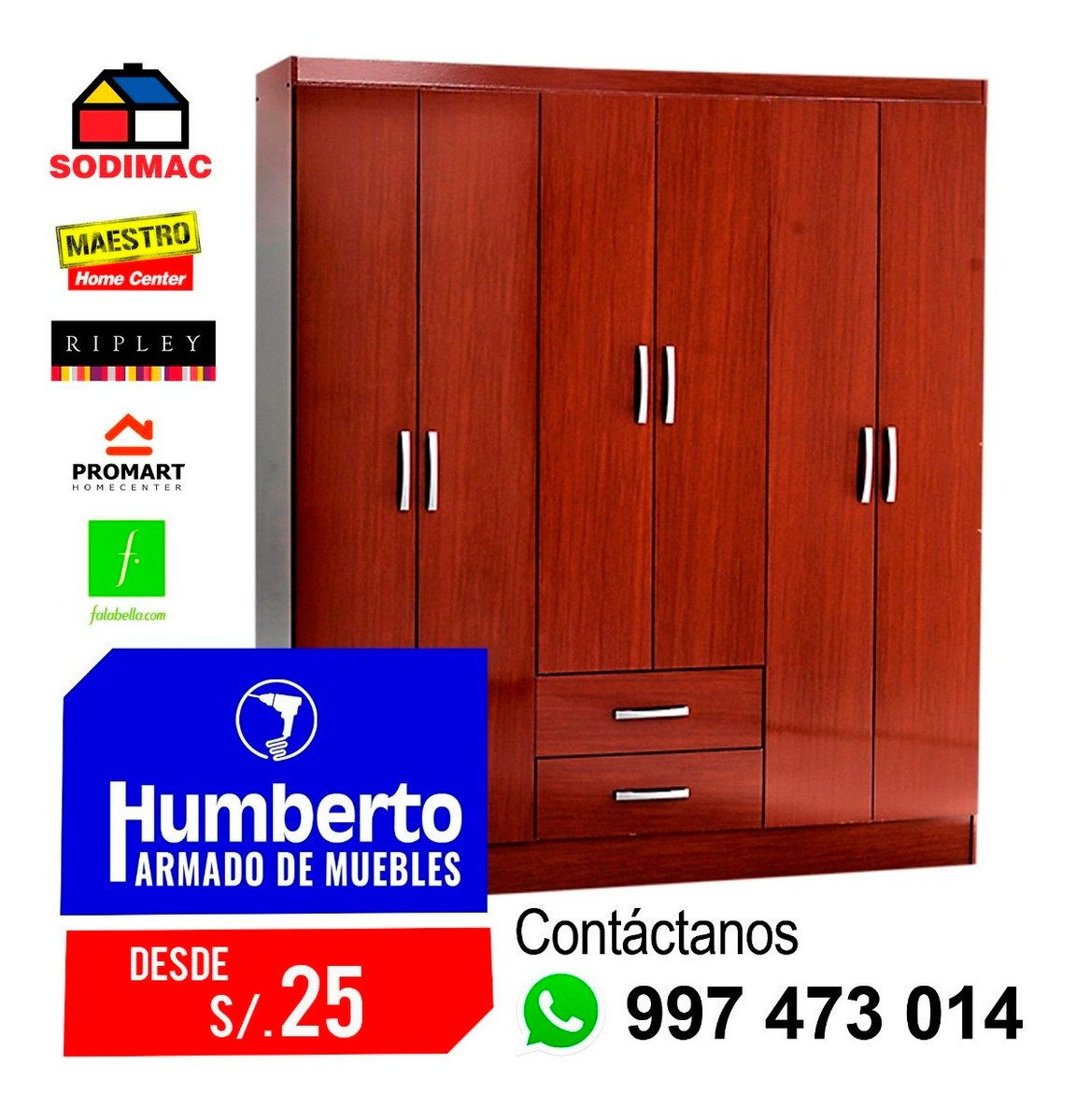Servicio de armado y desarmado de muebles tf.997473014