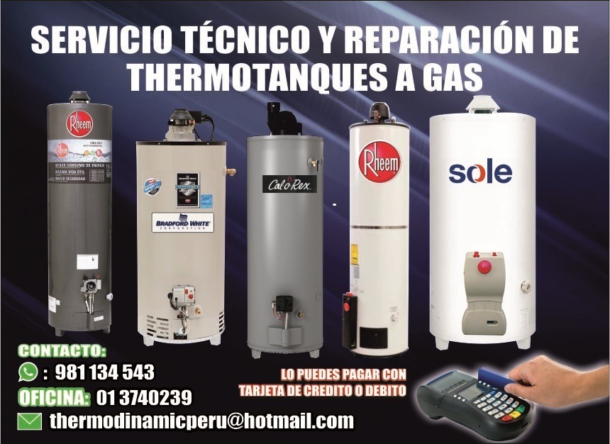Servicio técnico de termo tanques a gas natural y glp lima