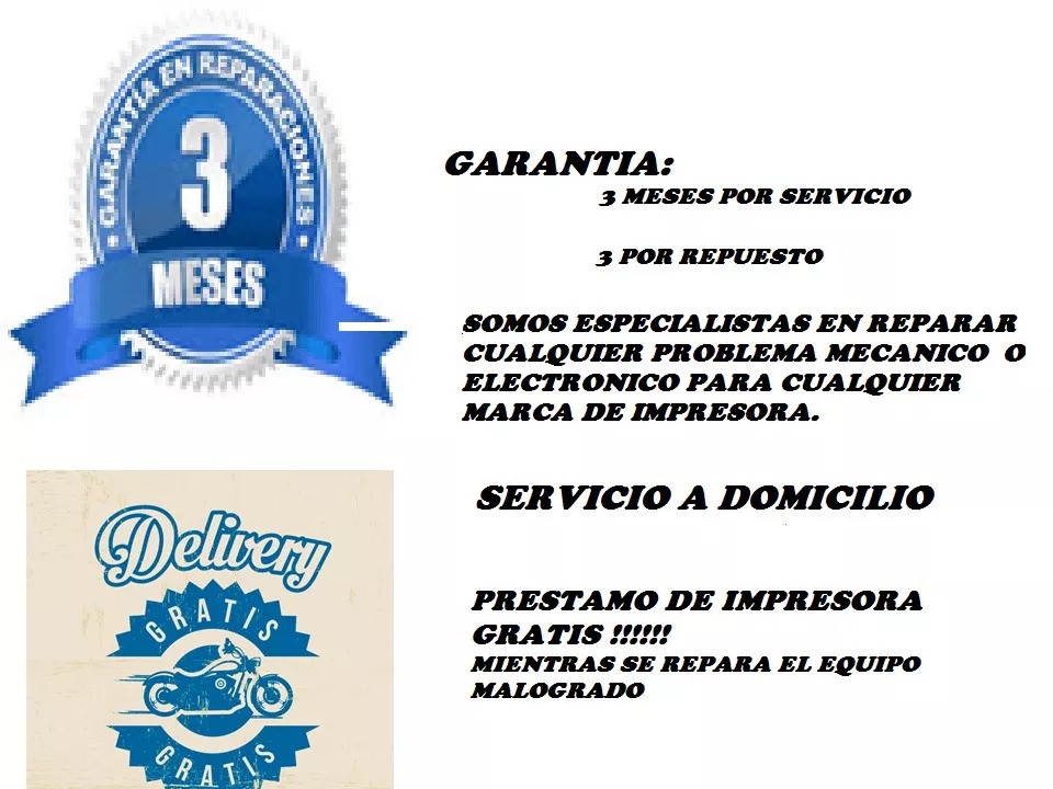 Servicio técnico impresora hp xerox epson 999976264delivery