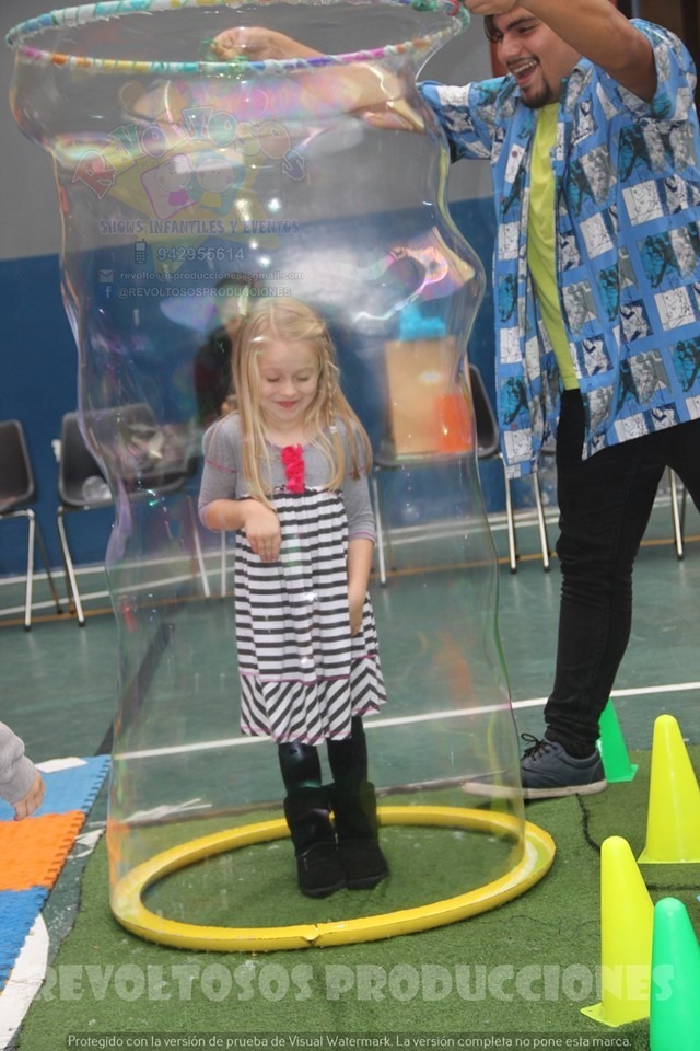 Show infantil a1, activaciones, gymkanas, burbujas