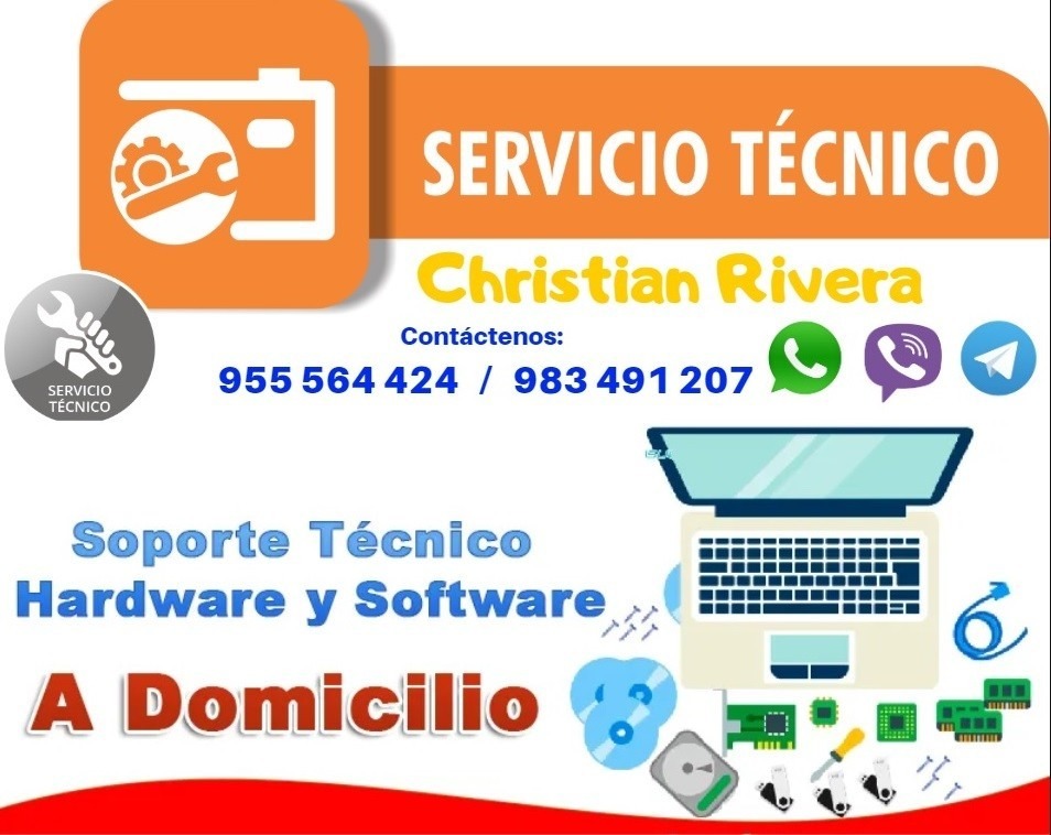 Soporte tecnico pc, laptop cono sur
