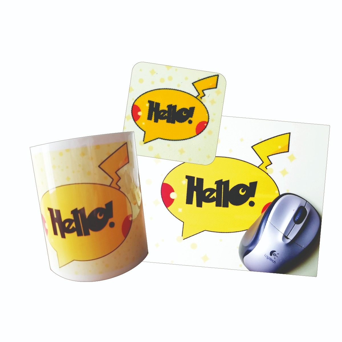 Taza+posavaso y mousepad sublimación y personalización