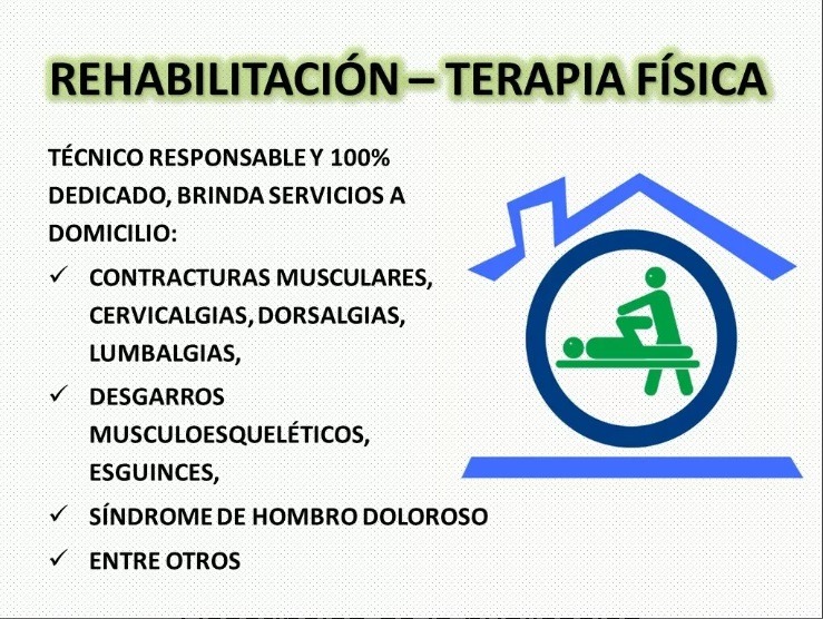Terapia fisica y rehabilitación a domicilio