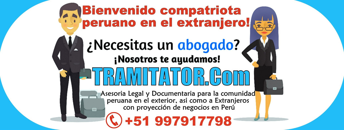 Tramites a perú / tramitator abogados