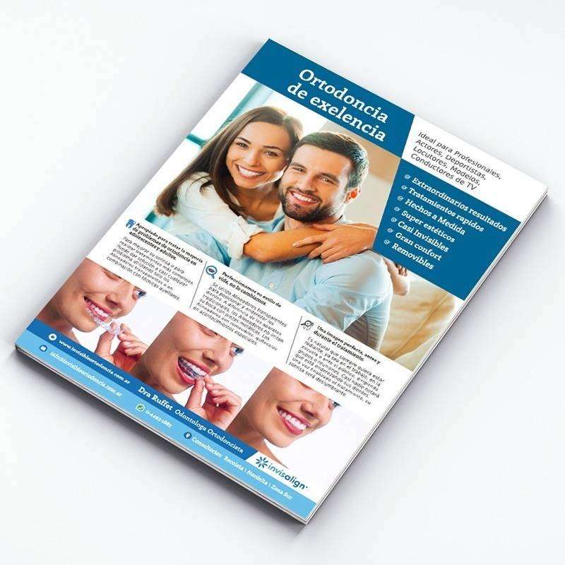 Volantes publicitarios full color a6 1/4 oficio couche 115 g