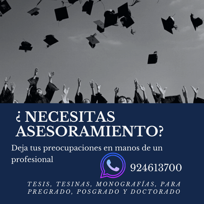 Asesoría tesis pregrado, posgrado y doctorado.