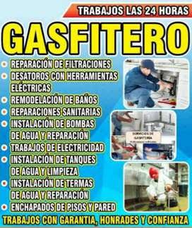 Maestro gasfitero: experiencia y herramientas importadas