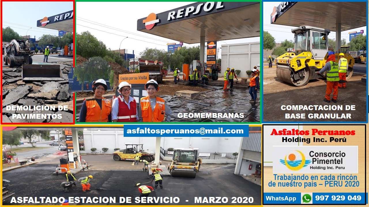 OBRAS ASFALTO EN CALIENTE RIEGO DE LIGA FRESADO 2020