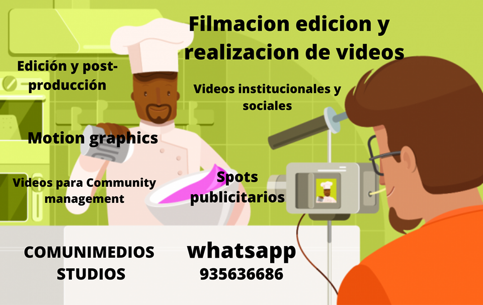 filmación edición y realización de vídeos, .