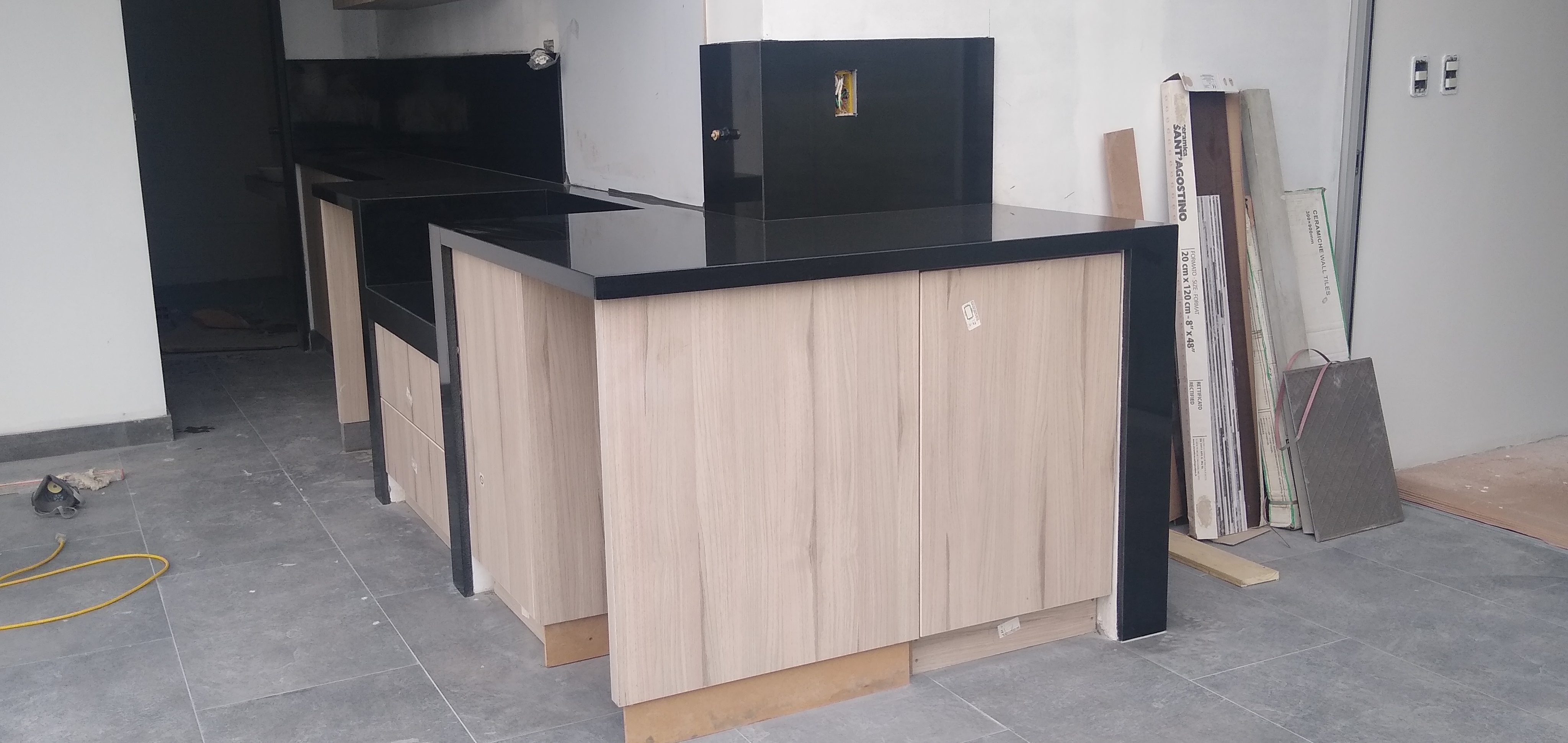 Instalación de granito y cuarzo para cocina