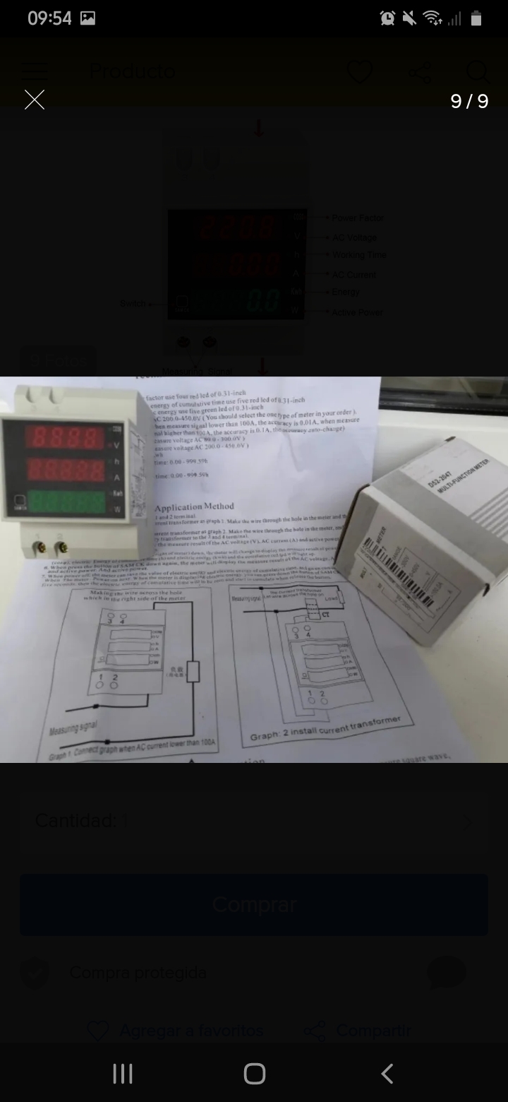 Medidores electricos compactas y modernas