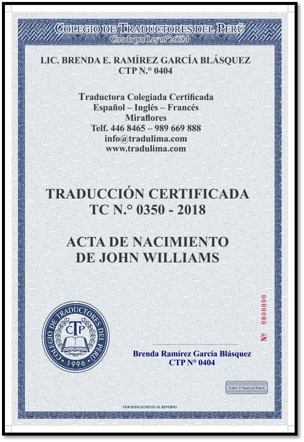 Traducciones Certificadas y Simples