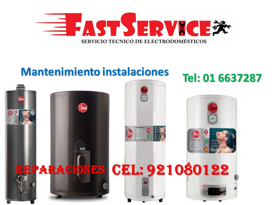 RHEEM servicio técnico de termas a eléctricas a gas lima