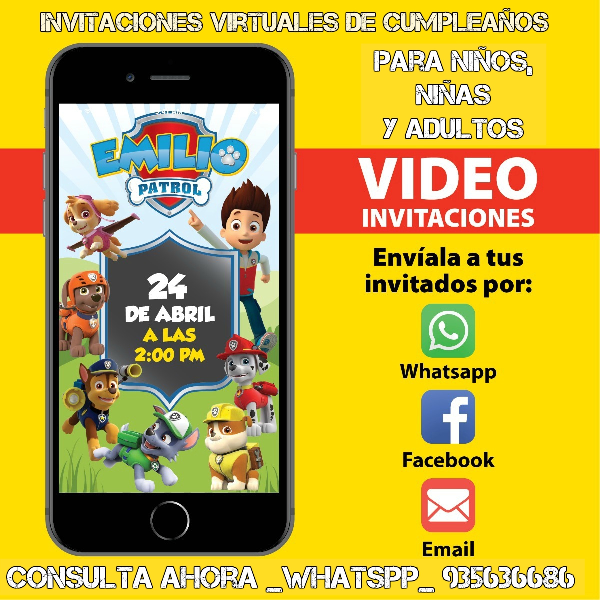 Un gran cumpleaños virtual comienza con una gran invitación