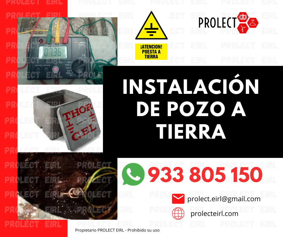 Instalación de pozo a tierra con certificado para la municipalidad